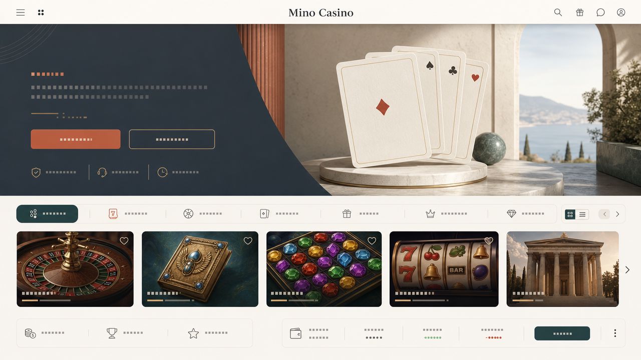 Mino Casino website screenshot