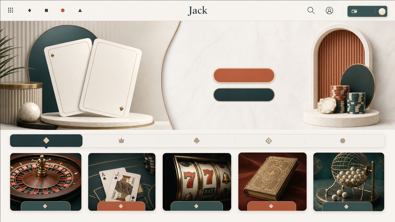 Jack casino website screenshot