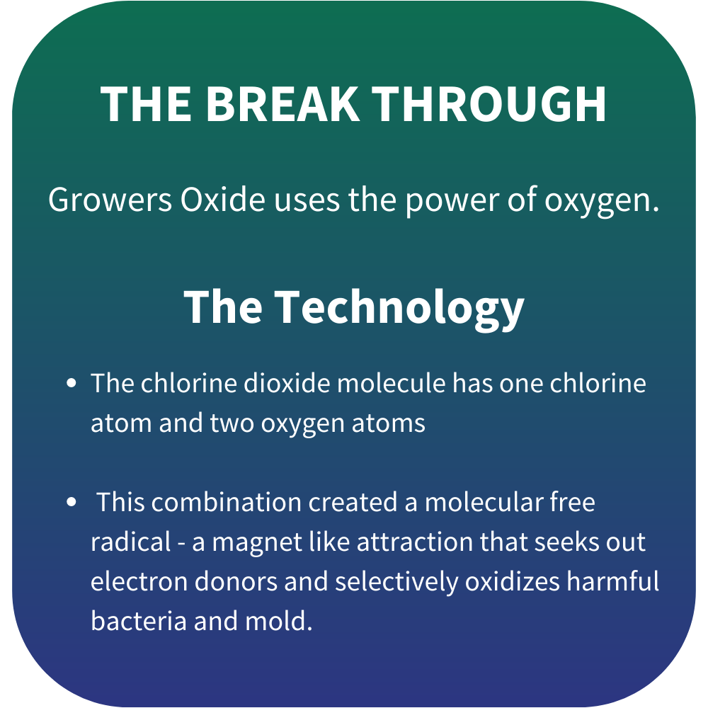 Growers Oxide gorw room disinfectant